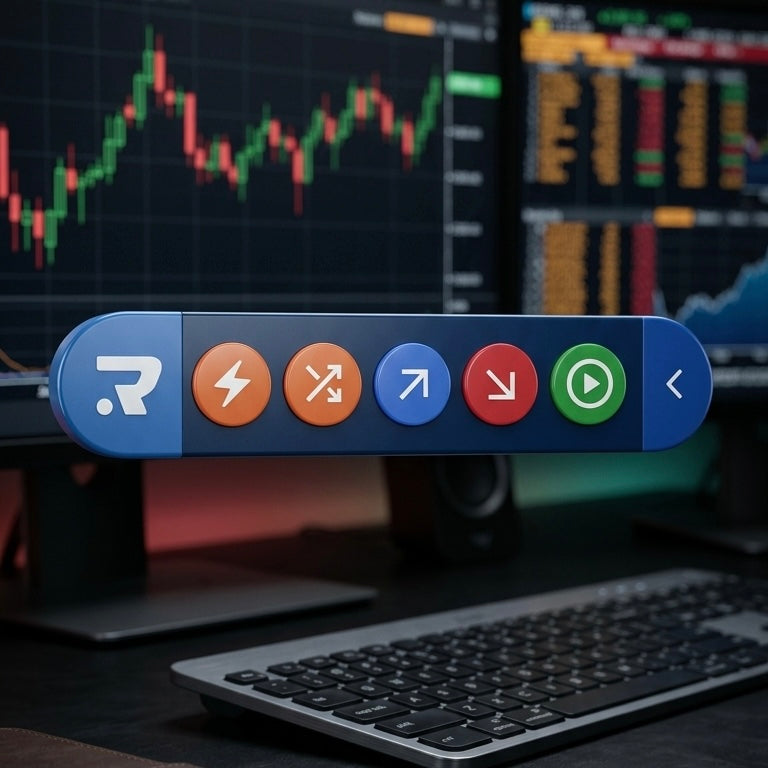 MetaTrader interface with Riskeys DIGITAL overlay