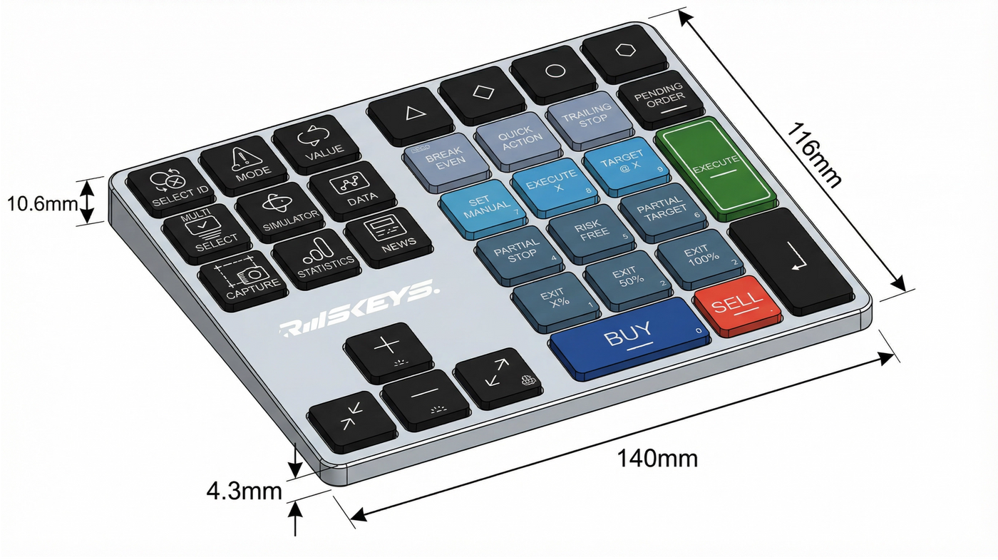 Riskeys PLUS+ (Smart Trading Keypad + DIGITAL ALL IN ONE)